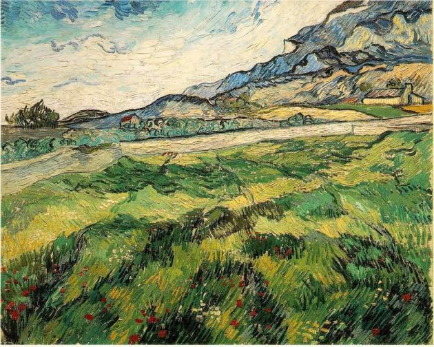 Green Wheat Field by Vincent van Gogh
